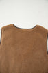 Nashville Nights Boho Western Sherpa Fleece Tie Front Vest
